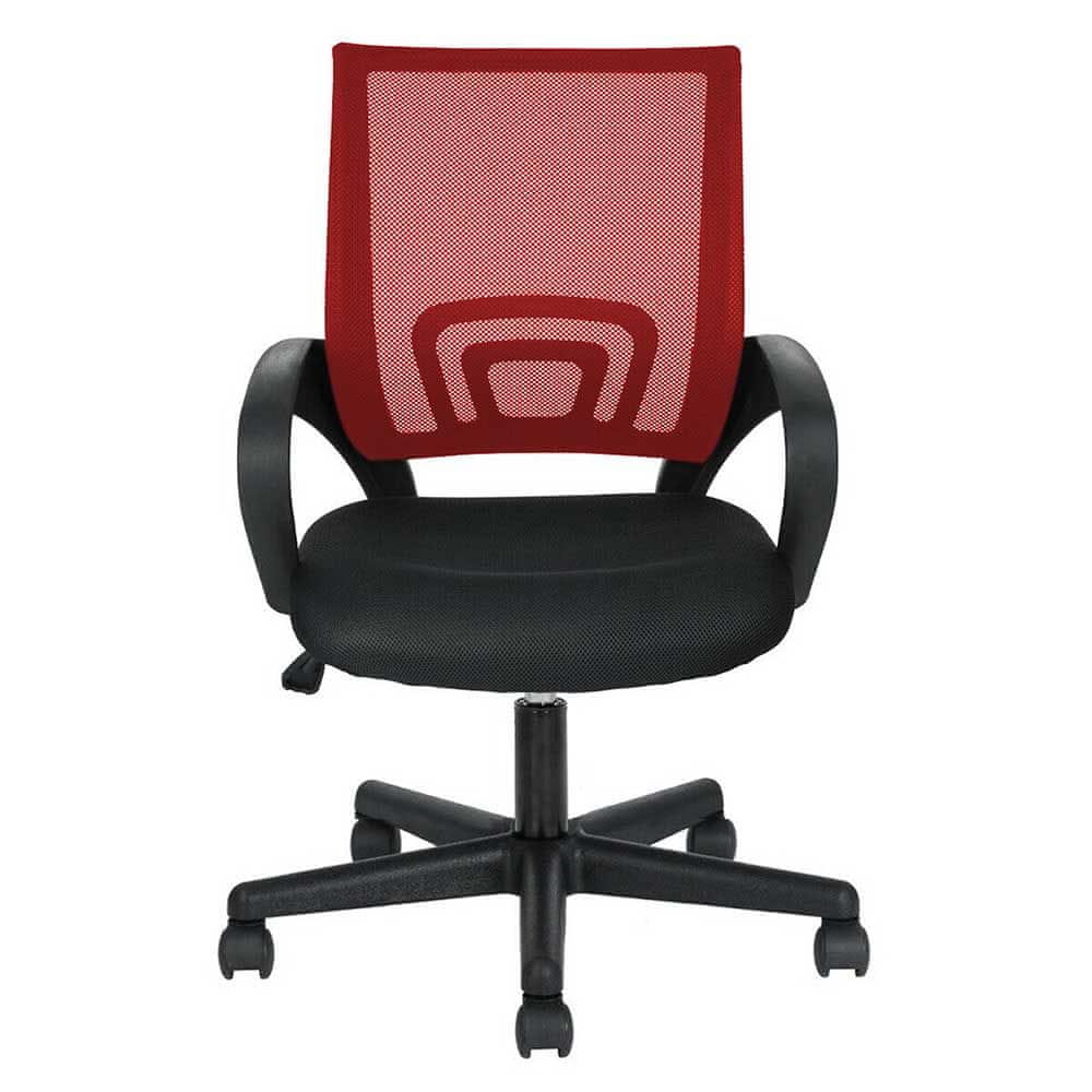 Timeless Tools Kancelárska otočná stolička s podrúčkami v rôznych farbách- červená